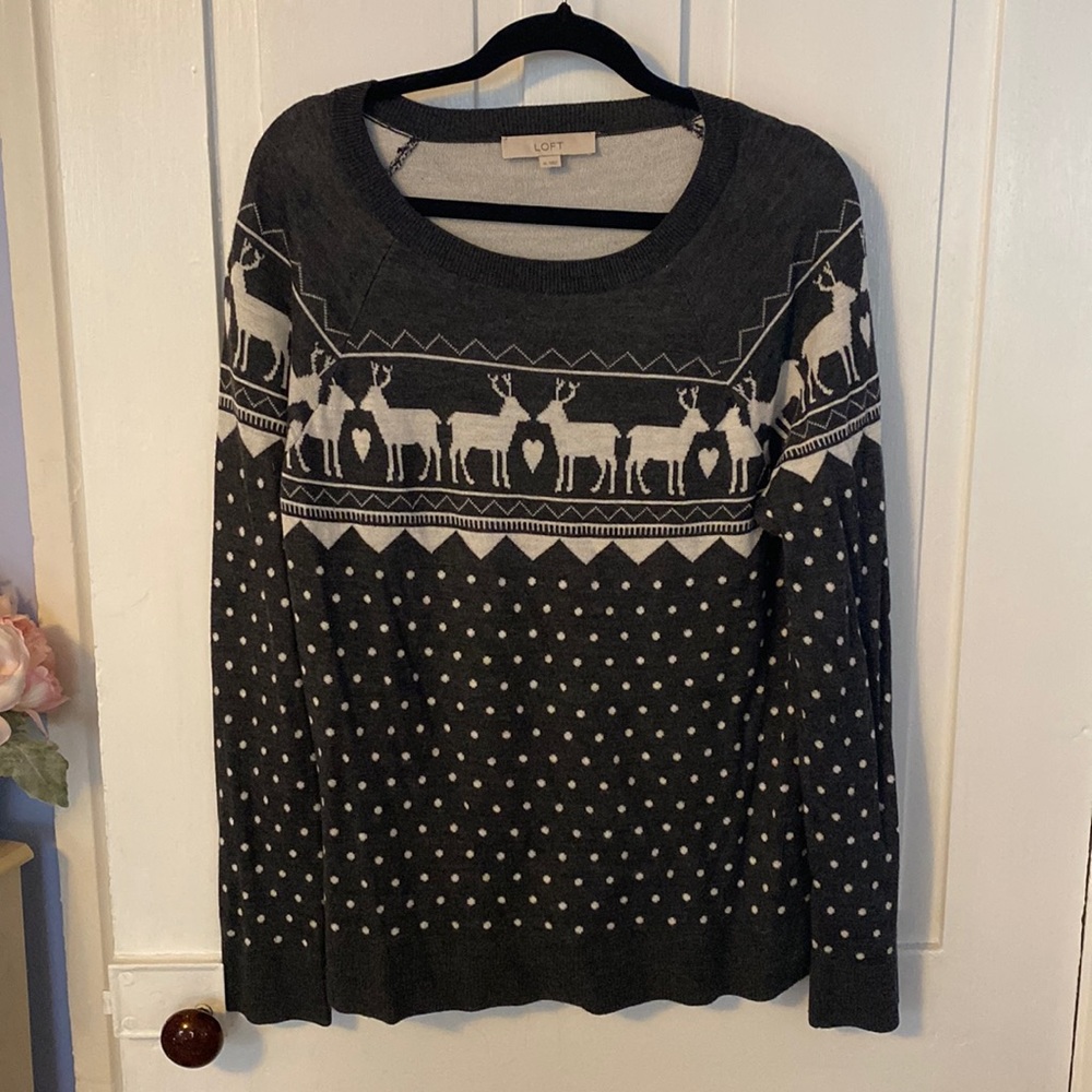 Loft Reindeer Sweater - Picture 2 of 5